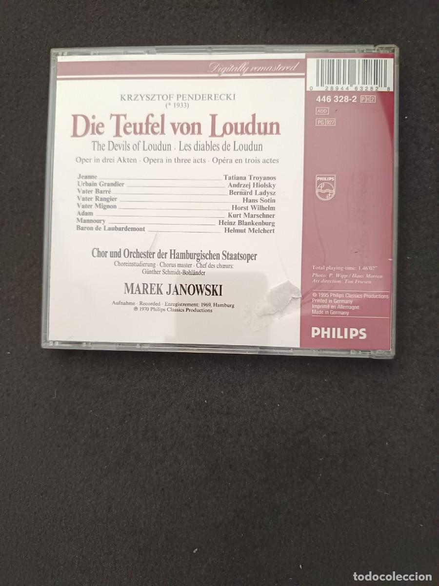 CDs de m&uacute;sica: PENDERECKI: DIE TEUFEL VON LOUDUN.- DIR.: MAREK JANOWSKI - Foto 2