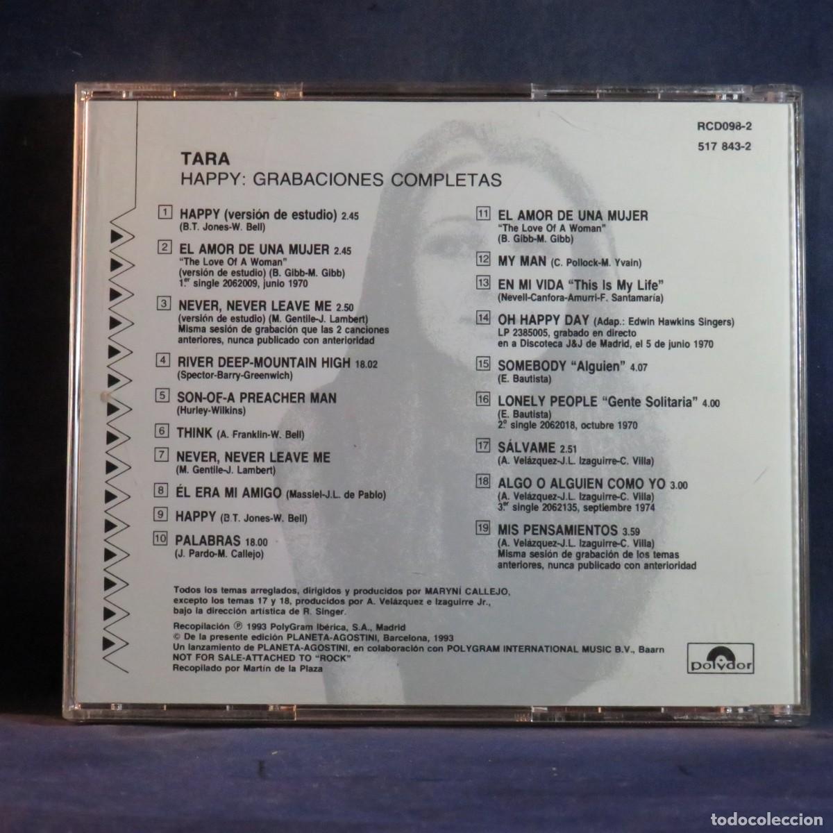 CDs de m&uacute;sica: TARA &ndash; GRABACIONES COMPLETAS - CD - Foto 2