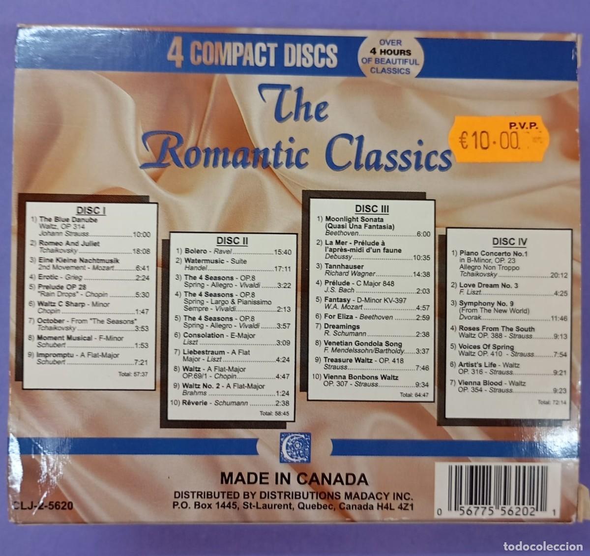 CDs de m&uacute;sica: Various &ndash; The Romantic Classics - 4CD PRECINTADOS - Foto 2