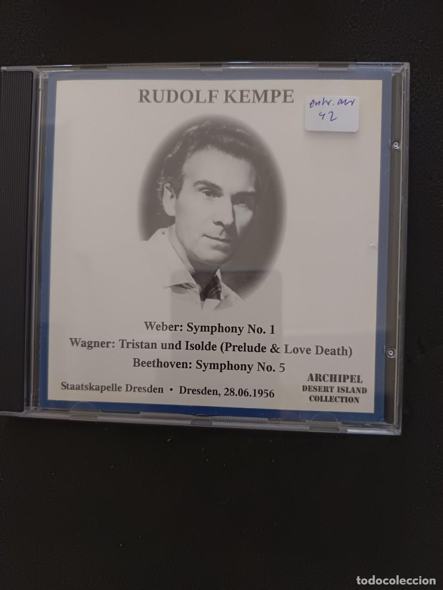 CDs de m&uacute;sica: RUDOLF KEMPE: WEBER, WAGNER, BEETHOVEN. STAATSKAPELLE DRESDEN, 28.06.1956