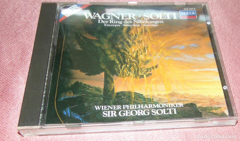 CDs de m&uacute;sica: WAGNER - GEORG SOLTI - DER RING DES NIBELUNGEN -SELECCI&Oacute;N- CD ALBUM -WIENER PHILHARMONIIKER- GERMANY