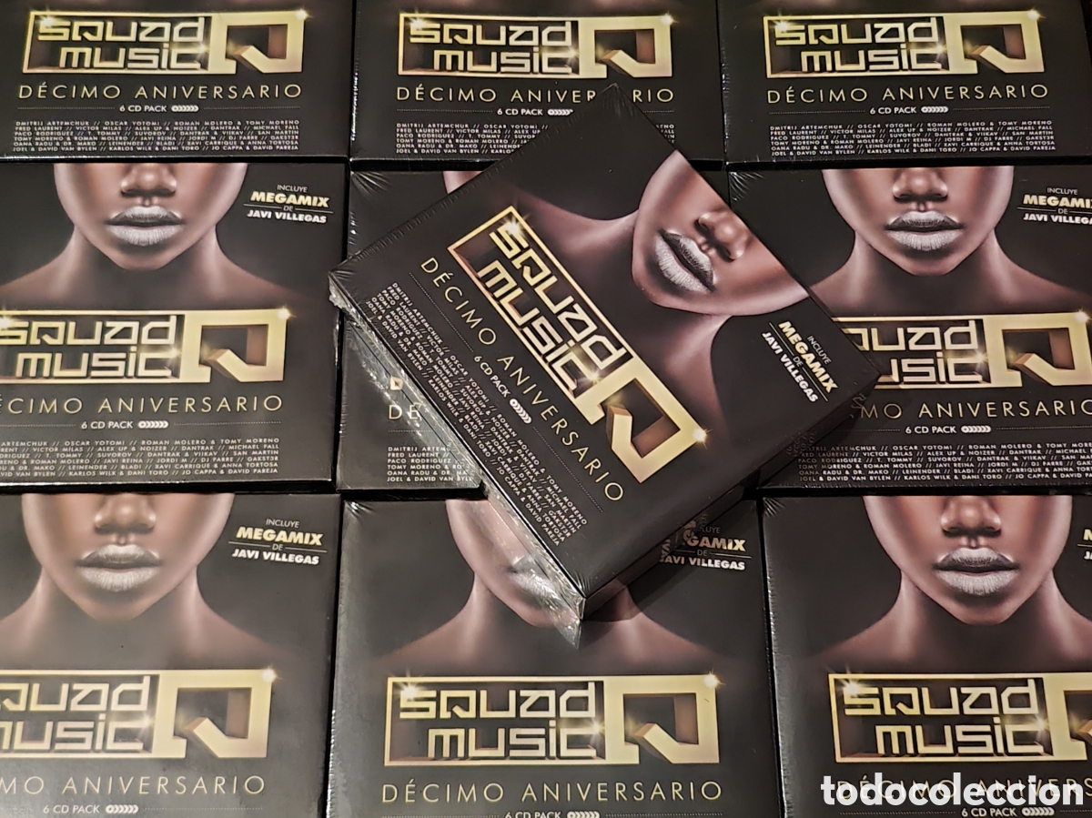 CDs de m&uacute;sica: SQUAD MUSIC D&Eacute;CIMO ANIVERSARIO 6CD MIXED BY JAVI VILLEGAS