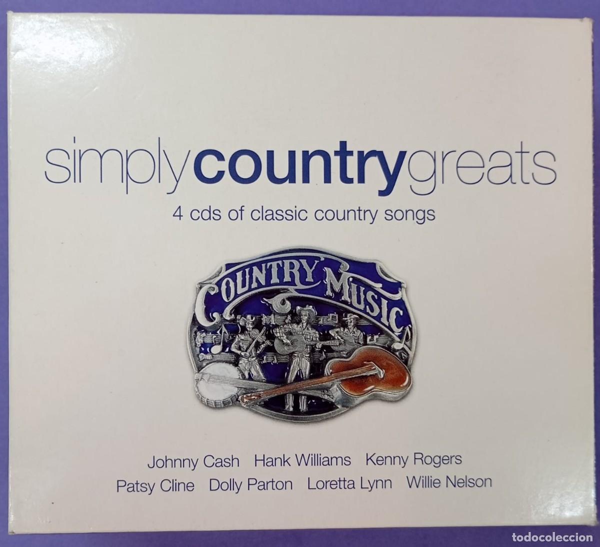 CDs de m&uacute;sica: SIMPLY COUNTRY GREATS -4CD -