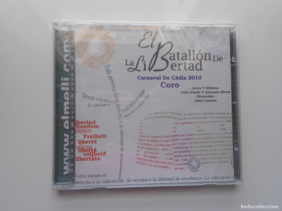 CDs de m&uacute;sica: EL BATALLON DE LA LIBERTAD - CORO CARNAVAL DE CADIZ 2010- JULIO PARDO Y ANTONIO RIVA -CD PRECINTADO