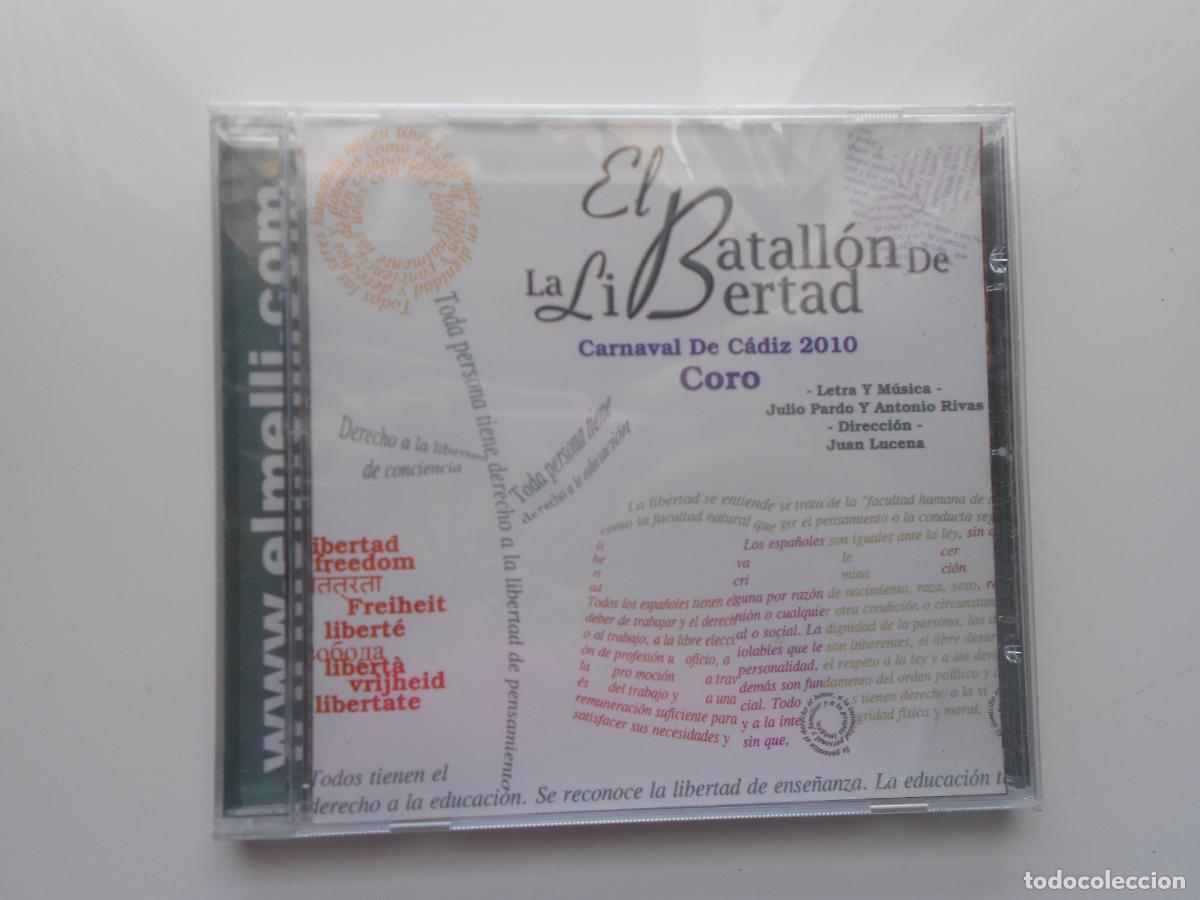 CDs de m&uacute;sica: EL BATALLON DE LA LIBERTAD - CORO CARNAVAL DE CADIZ 2010- JULIO PARDO Y ANTONIO RIVA -CD PRECINTADO