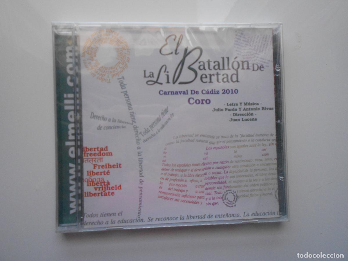 CDs de m&uacute;sica: EL BATALLON DE LA LIBERTAD - CORO CARNAVAL DE CADIZ 2010- JULIO PARDO Y ANTONIO RIVA -CD PRECINTADO