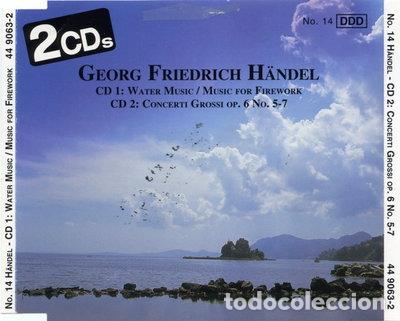 CDs de m&uacute;sica: Water Music / Music for the Royal Fireworks / Concerti Grossi Op. 6 No. 5-7- 0036244906327