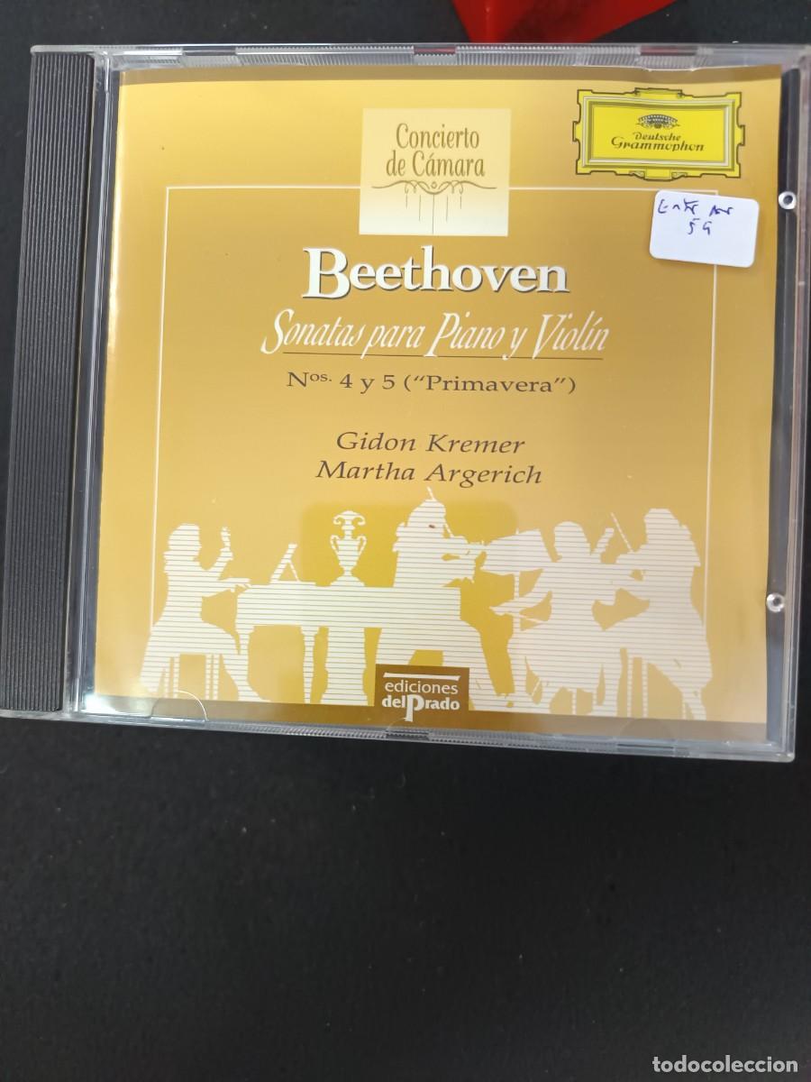 CDs de m&uacute;sica: BEETHOVEN. SONATAS PARA PIANO Y VIOLIN N&ordm;S 4 Y 5. VIOLIN: GIDON KREMER. PIANO: MARTHA ARGERICH