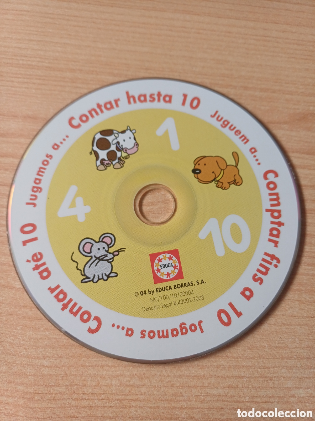 CDs de m&uacute;sica: CONTAR HASTA 10 COMPTAR FINS A 10 CONTAR ATE 10 CD INFANTIL AUDIO EDUCA BORRAS