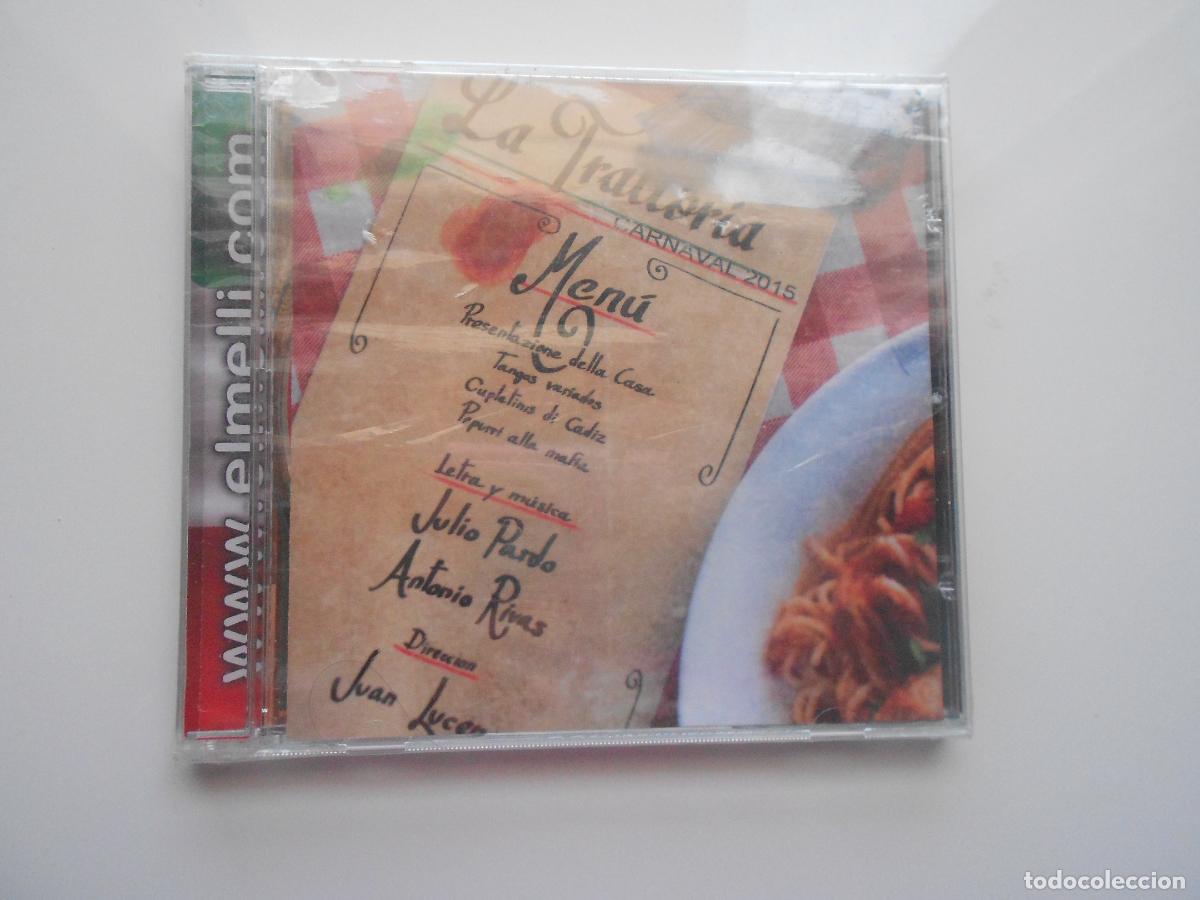 CDs de m&uacute;sica: LA TRATTORIA - CARNAVAL DE CADIZ 2015 -JULIO PARDO ANTONIO RIVAS- CD PRECINTADO