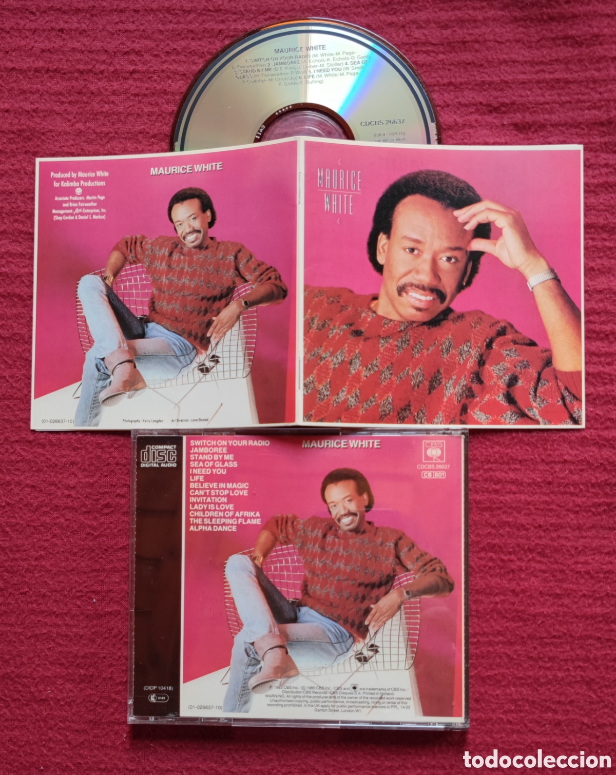 CDs de m&uacute;sica: MAURICE WHITE: s/t. Cd Aor, Edici&oacute;n Original 1985 CBS. L&iacute;der de Earth Wind & Fire. Muy raro en Cd.