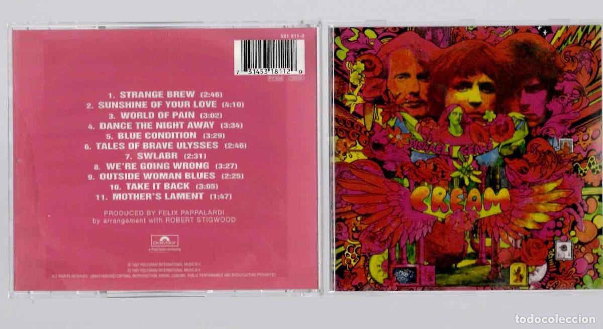 CDs de m&uacute;sica: CD THE CREAM REMASTERS DISRAELI GEARS. POLYGRAM 1997