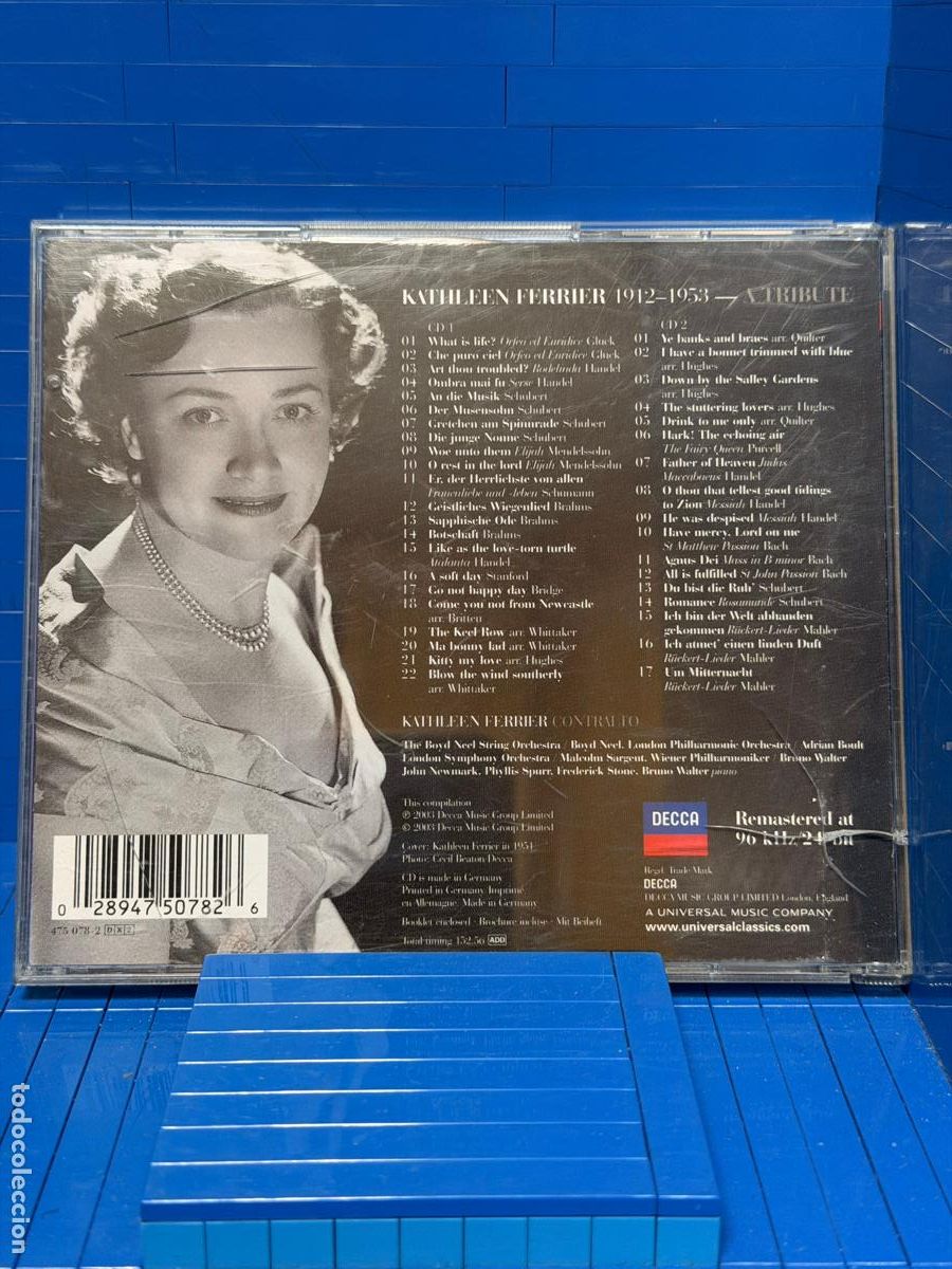 CDs de m&uacute;sica: A TRIBUTE &ndash; KATHLEEN FERRIER &ndash; 2003 &ndash; CD - Foto 2