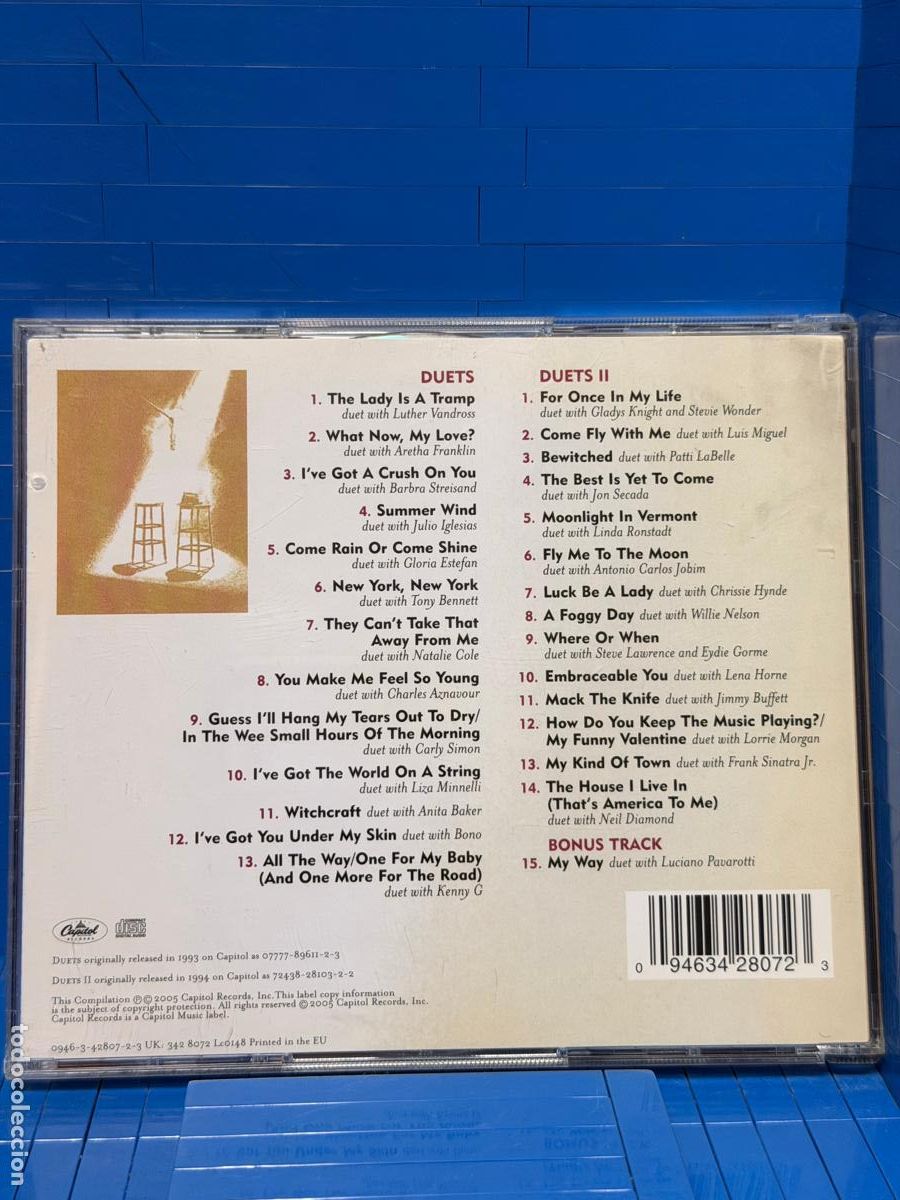 CDs de m&uacute;sica: DUETS AND DUETS II &ndash; FRANK SINATRA &ndash; 2005 &ndash; CD - Foto 2