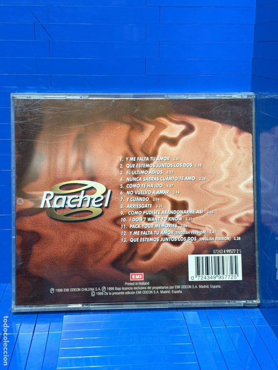 CDs de m&uacute;sica: RACHEL &ndash; RACHEL &ndash; 1998 &ndash; CD - Foto 2
