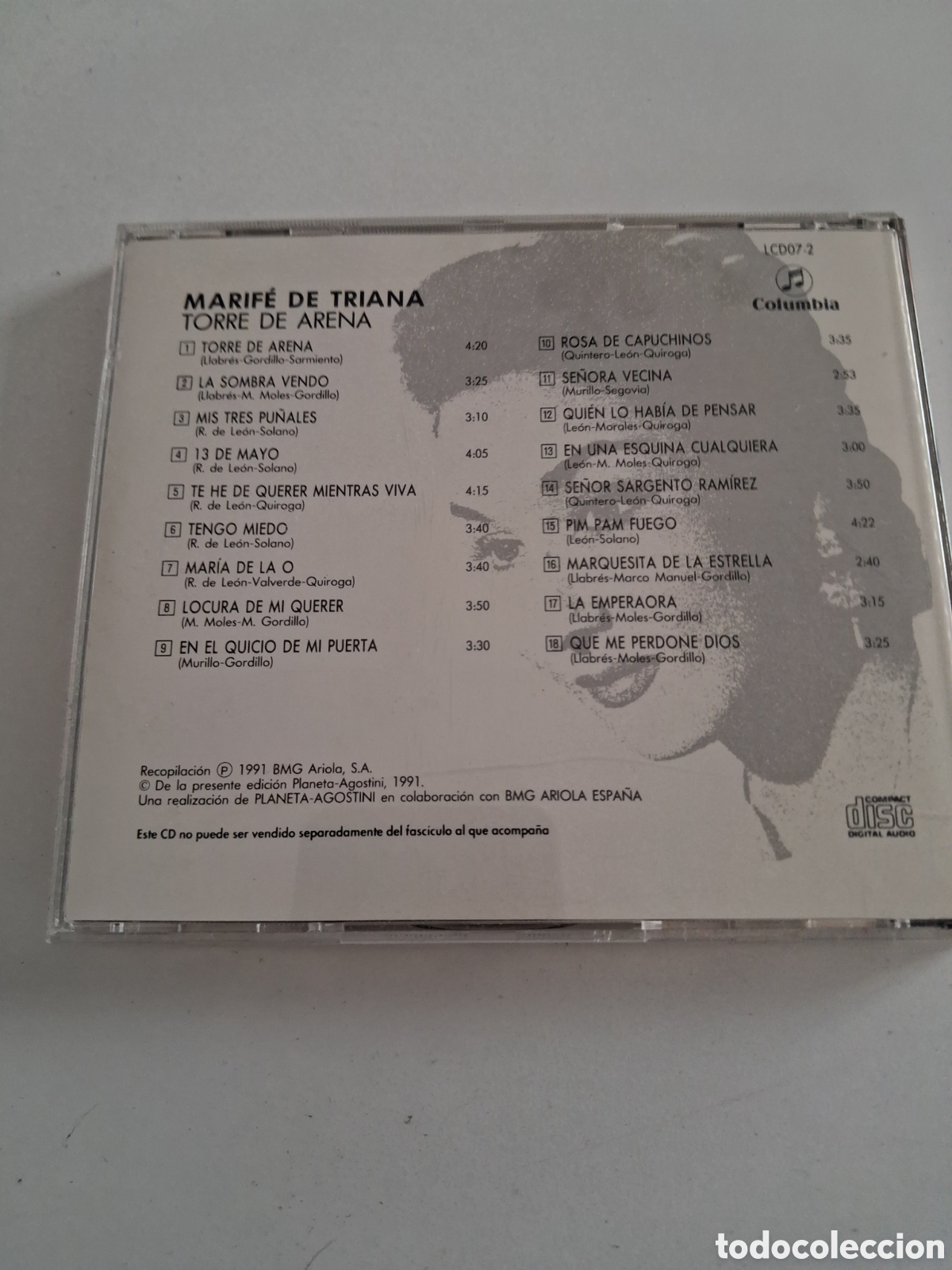 CDs de m&uacute;sica: Marife de Triana La Copla - Foto 2