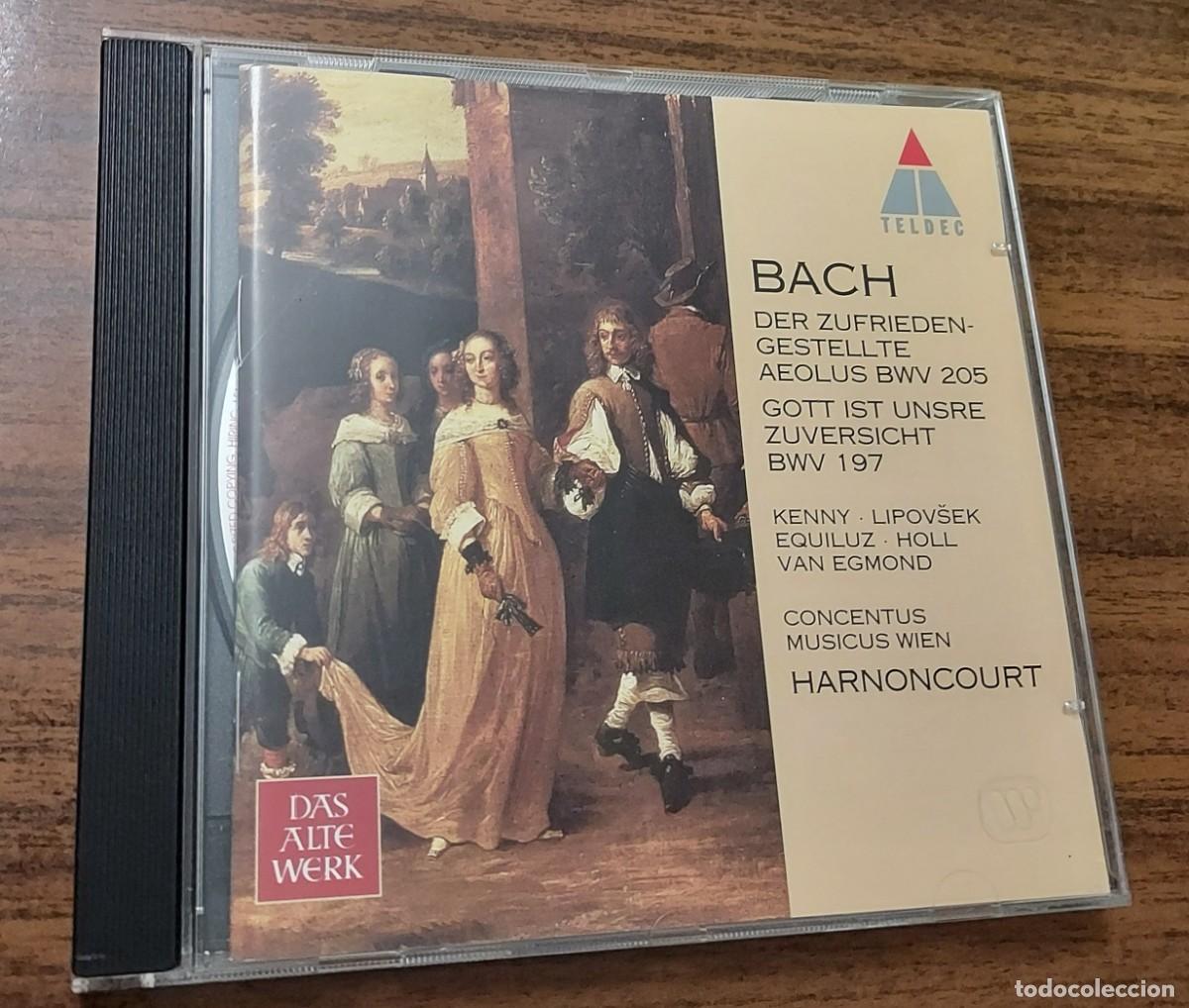 CDs de m&uacute;sica: JOHANN SEBASTIAN BACH - NIKOLAUS HARNONCOURT - BWV 197 - BWV 205 - MADE IN GERMANY - WARNER -