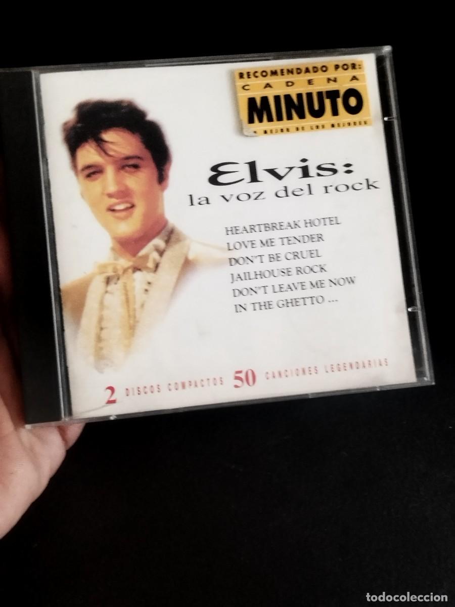 CDs de m&uacute;sica: Elvis &ndash; La Voz Del Rock. Doble cd en muy buen estado.