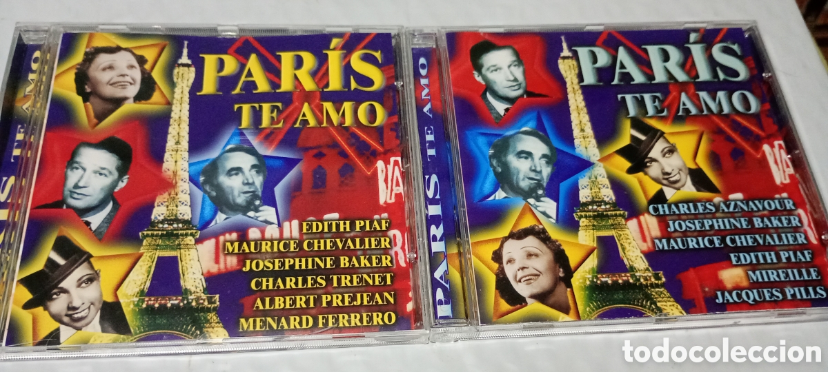 CDs de m&uacute;sica: Paris te amo CD 2 discos - Foto 2