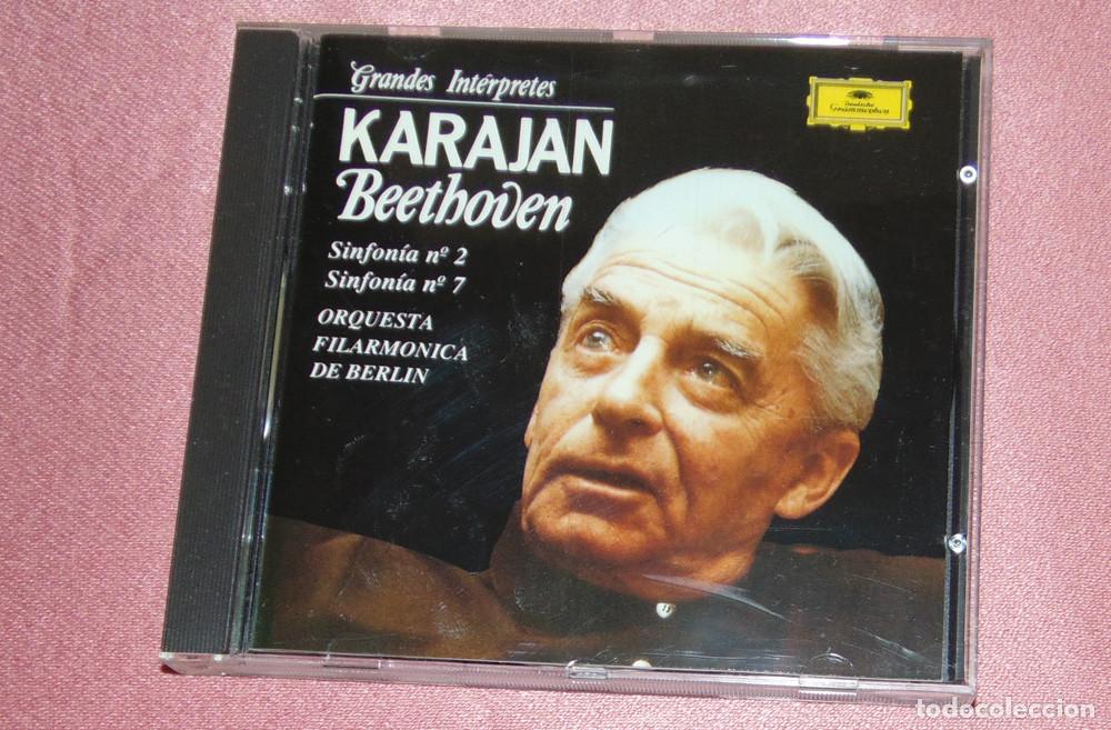 CDs de m&uacute;sica: KARAJAN - BEETHOVEN - SINFON&Iacute;A N&ordm; 2 y 7 - CD ALBUM FILARM&Oacute;NICA DE BERL&Iacute;N - DEUTSCHE GRAMMOPHON - -
