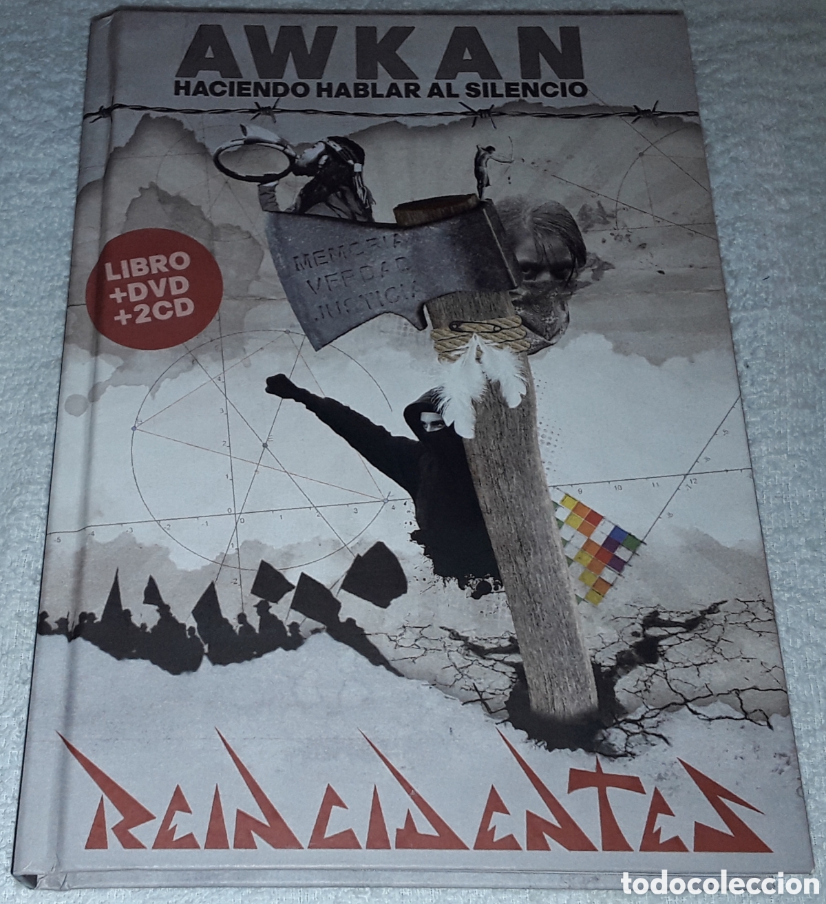 CDs de m&uacute;sica: LIBRO + DVD + 2 CD - REINCIDENTES - AWKAN - HACIENDO HABLAR AL SILENCIO