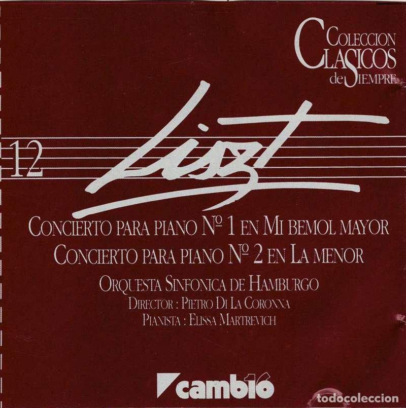 CDs de m&uacute;sica: Liszt - Concierto para piano N&ordm; 1 en Mi bemol mayor. Concierto para piano N&ordm; 2 en La menor. Cl&aacute;sicos