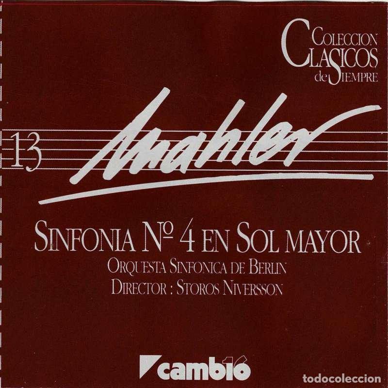 CDs de m&uacute;sica: Mahler - Sinfon&iacute;a N&ordm; 4 en Sol mayor. Cl&aacute;sicos de Siempre 13. CD