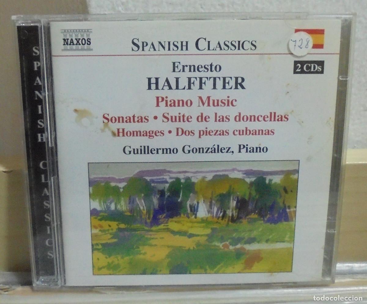 CDs de m&uacute;sica: Ernesto Halffter. Piano music, sonatas, suite de las doncellas, homages, dos piezas cubanas 2 CD 's