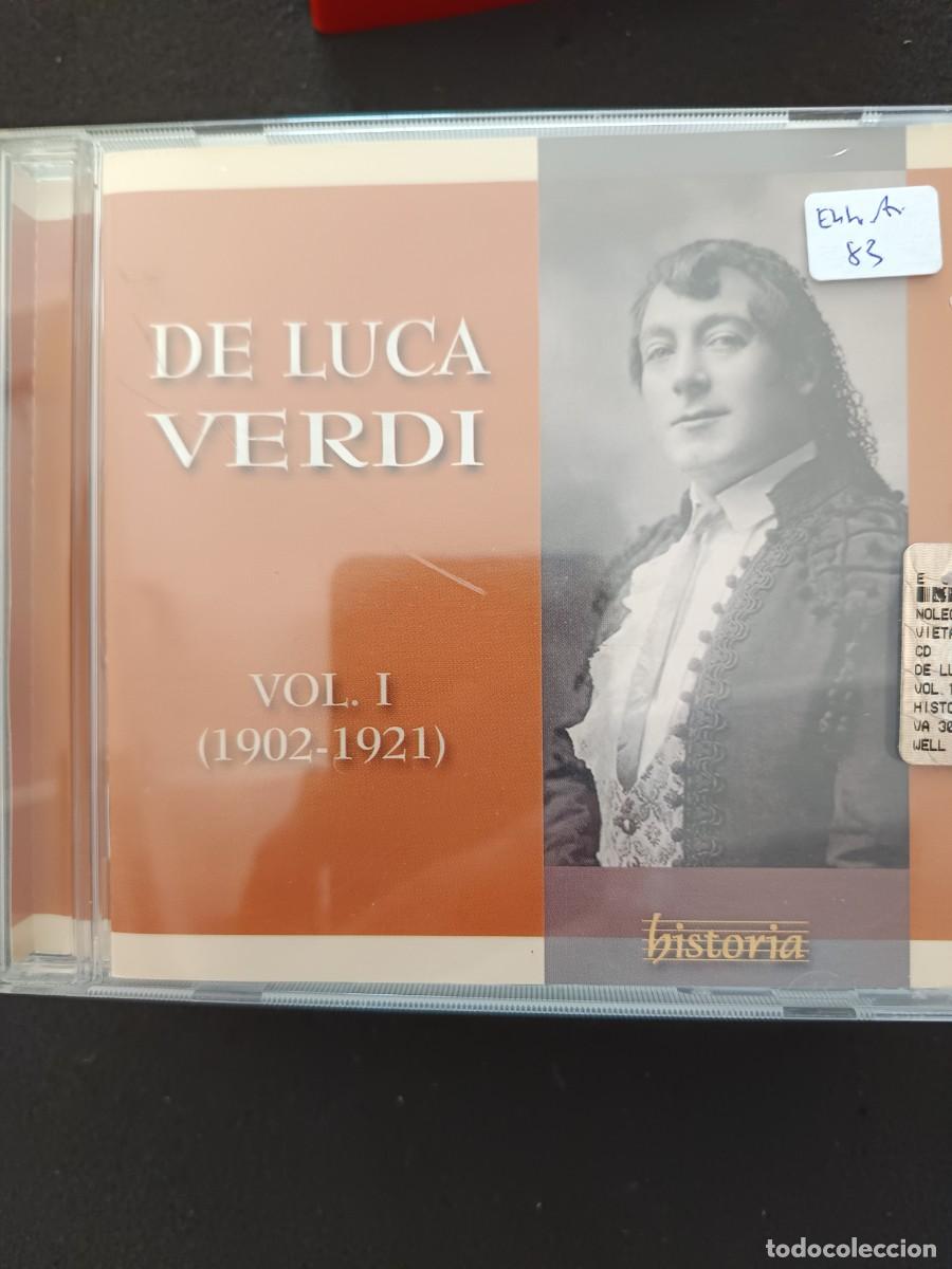 CDs de m&uacute;sica: DE LUCA. VERDI. VOL. I (1902-1921)