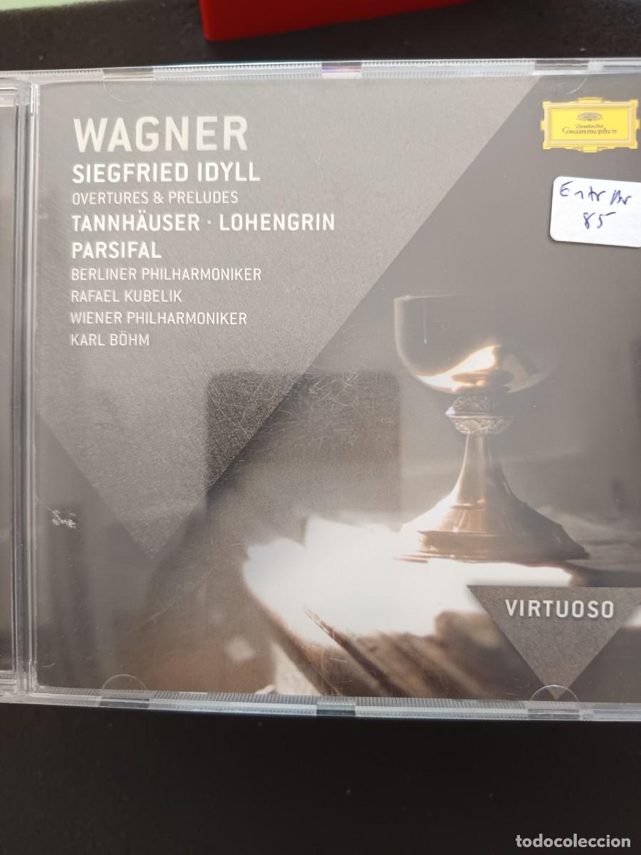CDs de m&uacute;sica: WAGNER. SIEGFRIED IDYLL / OVERTURES & PRELUDES: TANNH&Uuml;ASER, LOHENGRIN, PARSIFAL. KUBELIK.KARL B&Ouml;HM.