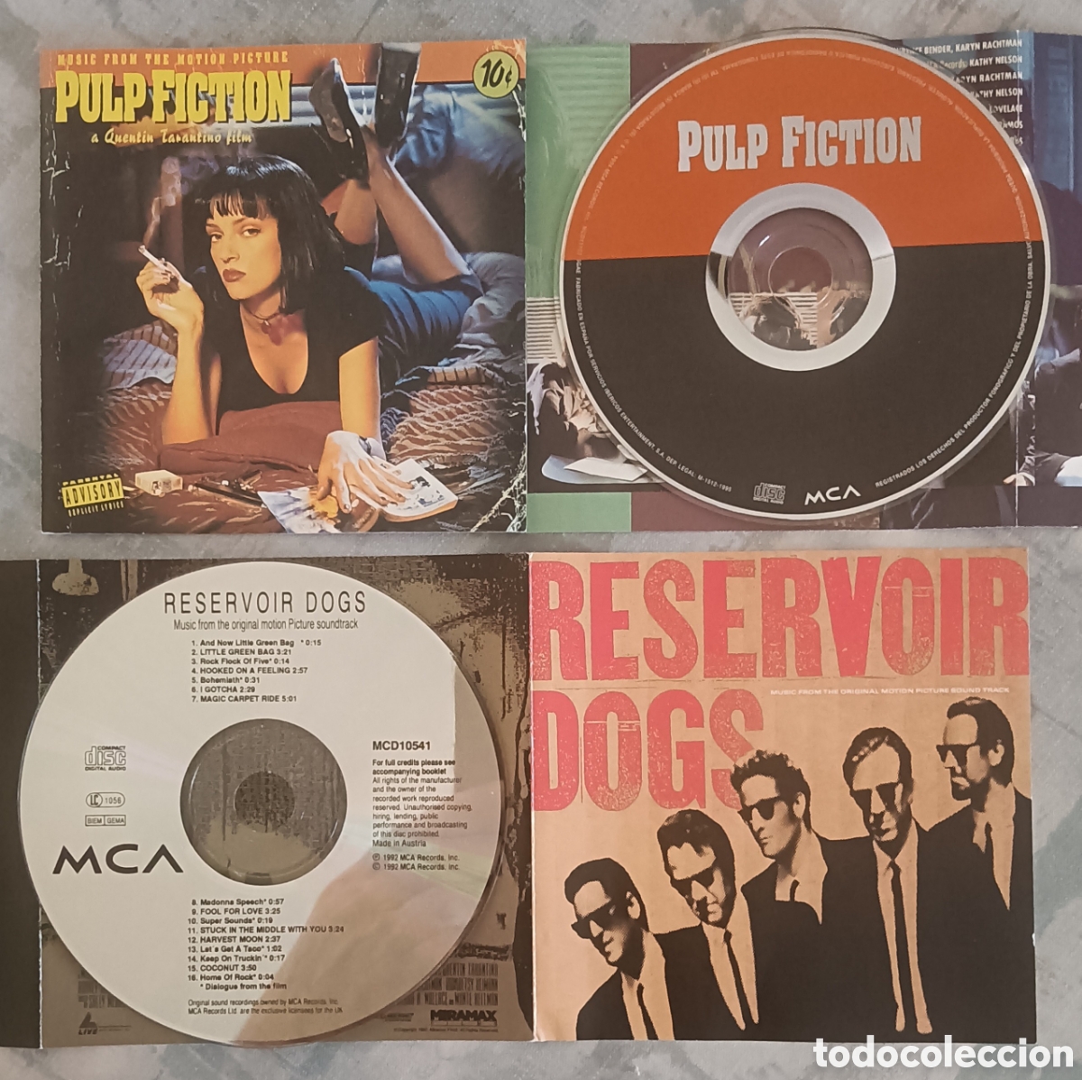 CDs de m&uacute;sica: Pulp Fiction y Reservoir Dogs - Cd's