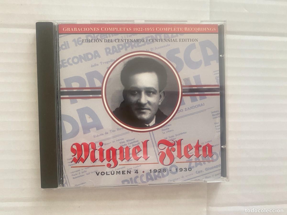 CDs de m&uacute;sica: CD MIGUEL FLETA - VOLUMEN 4 - 1928 - 1930
