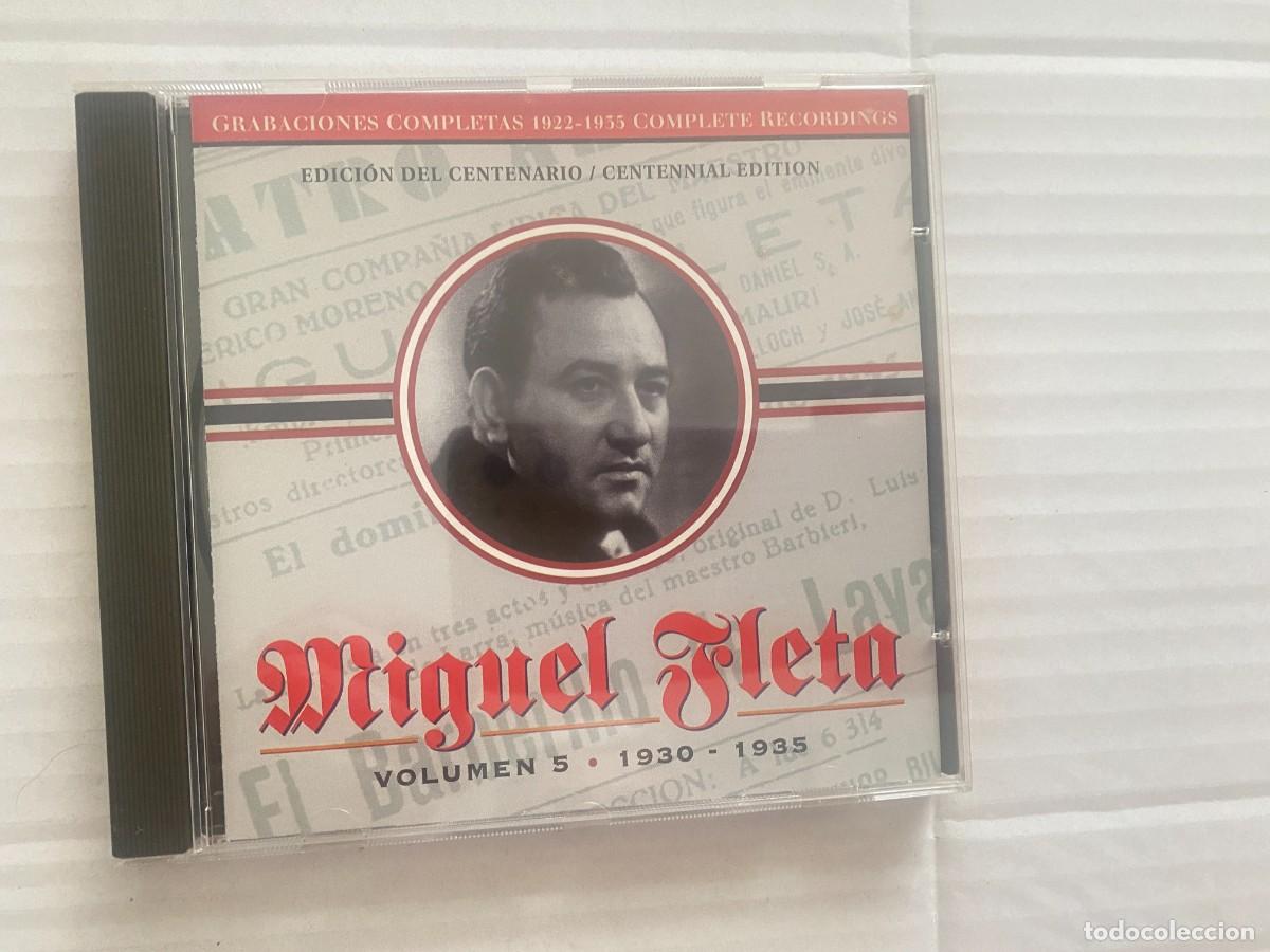 CDs de m&uacute;sica: CD MIGUEL FLETA - VOLUMEN 5 - 1930- 1935