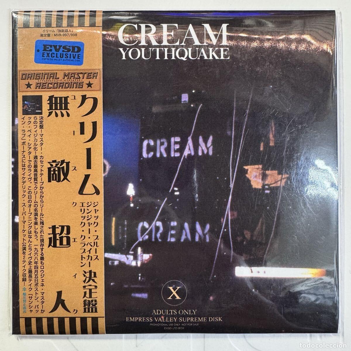 CDs de m&uacute;sica: CREAM - YOUTH QUAKE - LIVE 1967/68 2CD PAPERSLEEVE EMPRESS VALLEY NEW