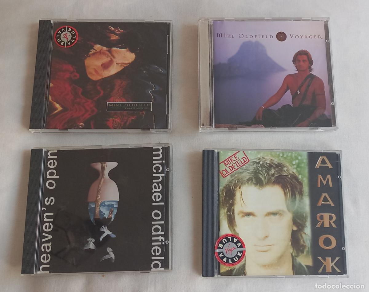 CDs de m&uacute;sica: Mike Oldfield: Amarok - Earth Moving - Heaven's Open - Voyager. 4 CDs