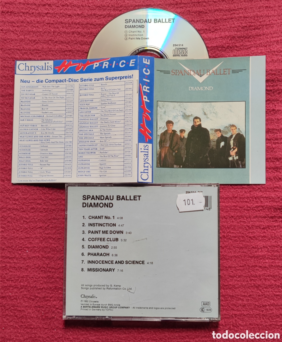 CDs de m&uacute;sica: SPANDAU BALLET: Diamond. Cd Edici&oacute;n Original 1982 Chrysalis Records. Muy raro en Cd.
