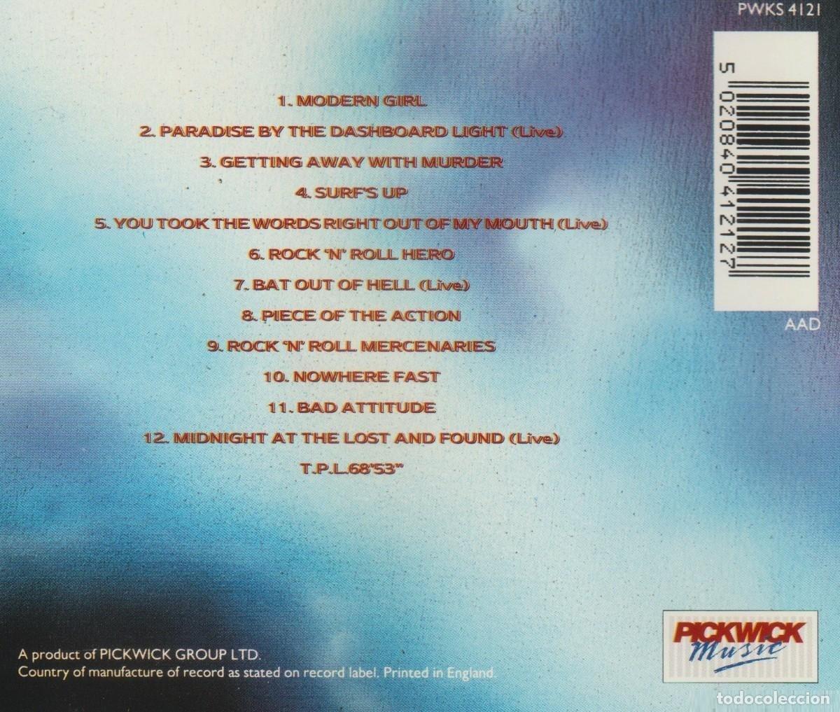 CDs de m&uacute;sica: MEAT LOAF. ROCK N ROLL HERO. CD. - Foto 2