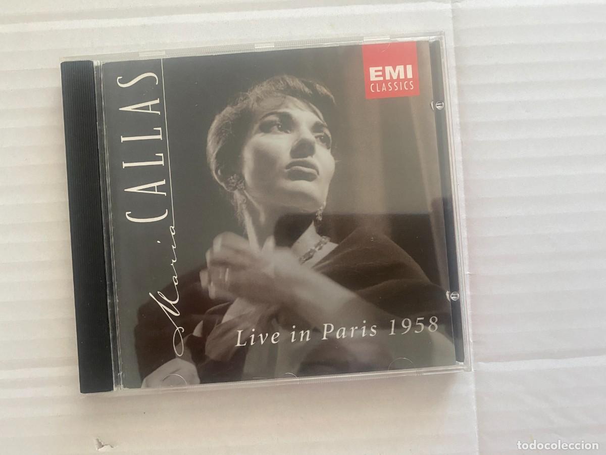 CDs de m&uacute;sica: CD MARIA CALLAS - LIVE IN PARIS 1958