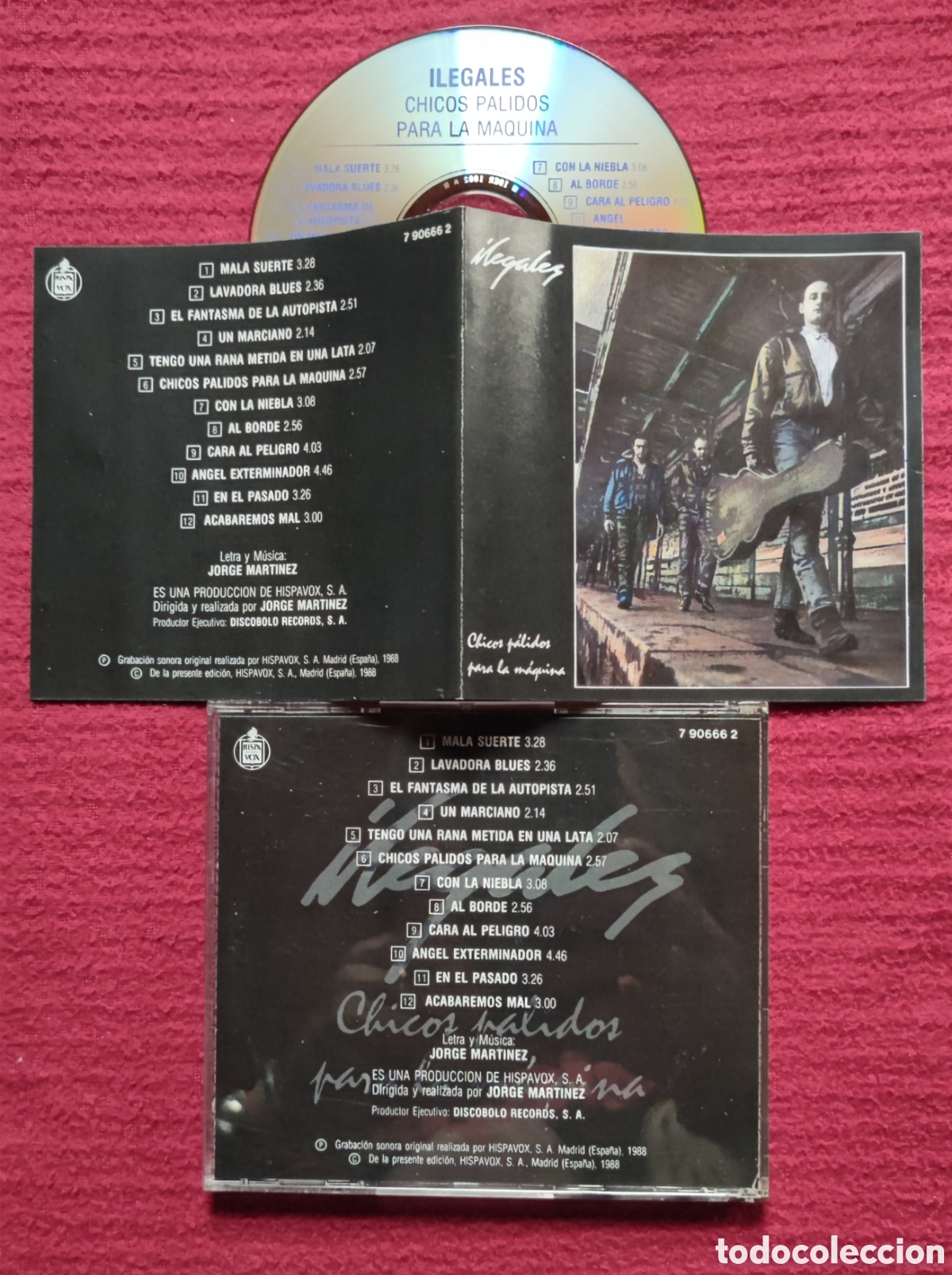 CDs de m&uacute;sica: ILEGALES: Chicos p&aacute;lidos para la m&aacute;quina. Cd Edici&oacute;n Original 1988 Hispavox. Muy raro en Cd.