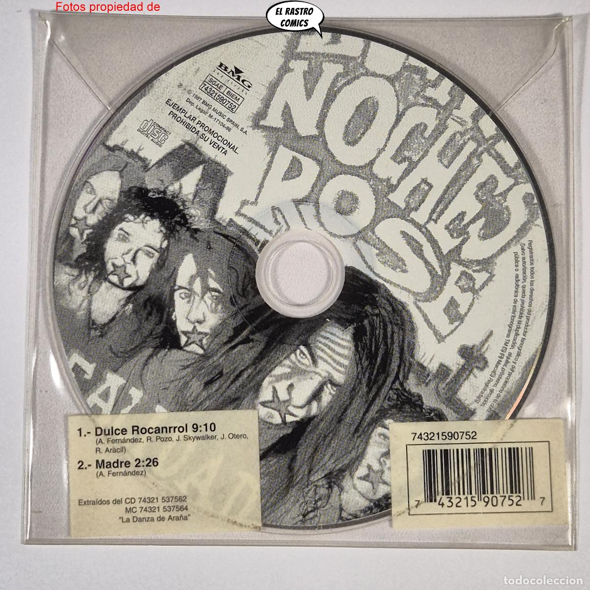 CDs de m&uacute;sica: Buenas Noches Rose, Dulce Rocanrrol, Madre (La Danza de Ara&ntilde;a) CD Single Promo BMG 1997 muy buen est