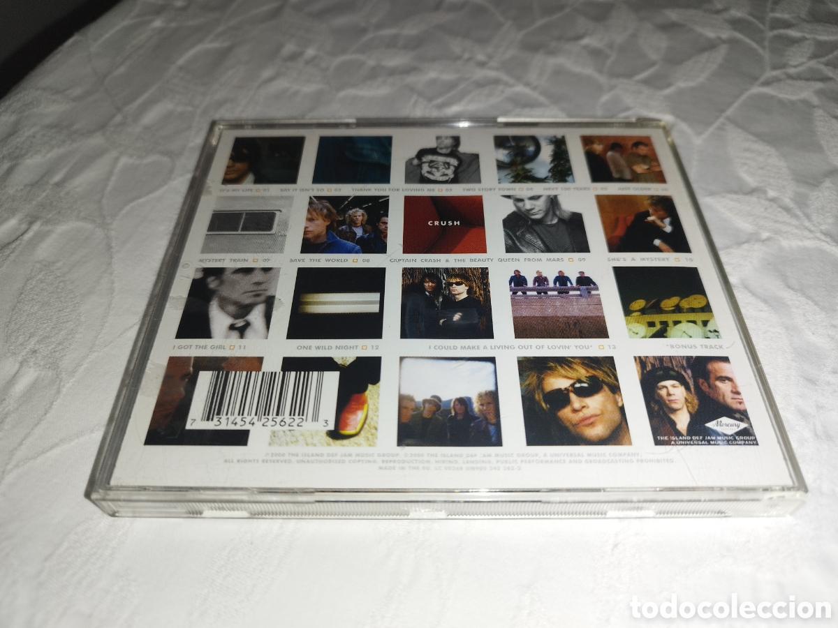 CDs de m&uacute;sica: CD. BON JOVI: CRUSH. MERCURY RECORDS, 2000.