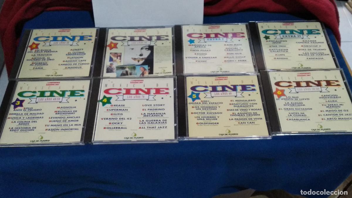 CDs de m&uacute;sica: MUSICA DE CINE. COLECCION COMPLETA 6 CDS+LOS 2 EXTRAS. TIEMPO/CAJA MADRID