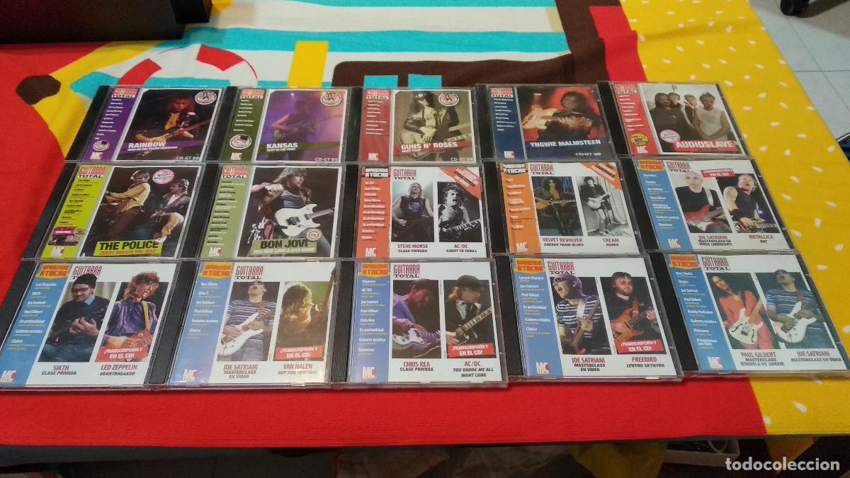 CDs de m&uacute;sica: Lote 15 CDs Guitarra Total - Rock, Metal - DEL 77 AL 86 Y 90, 92, 94, 95 Y 98 - MUY BUEN ESTADO VER