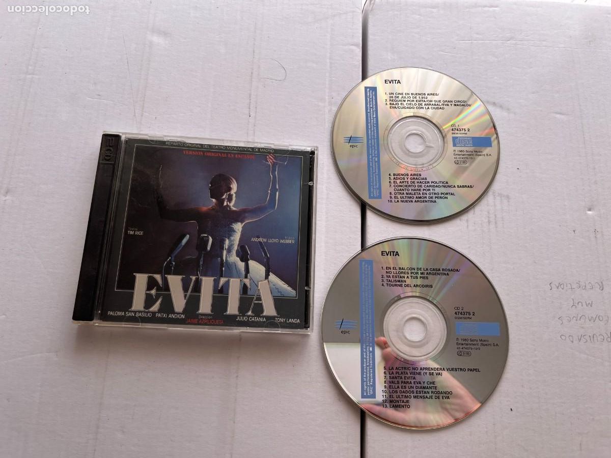 CDs de m&uacute;sica: VARIOUS ARTIST EVITA OST BSO BANDA SONORA - CD MUSICA KREATEN