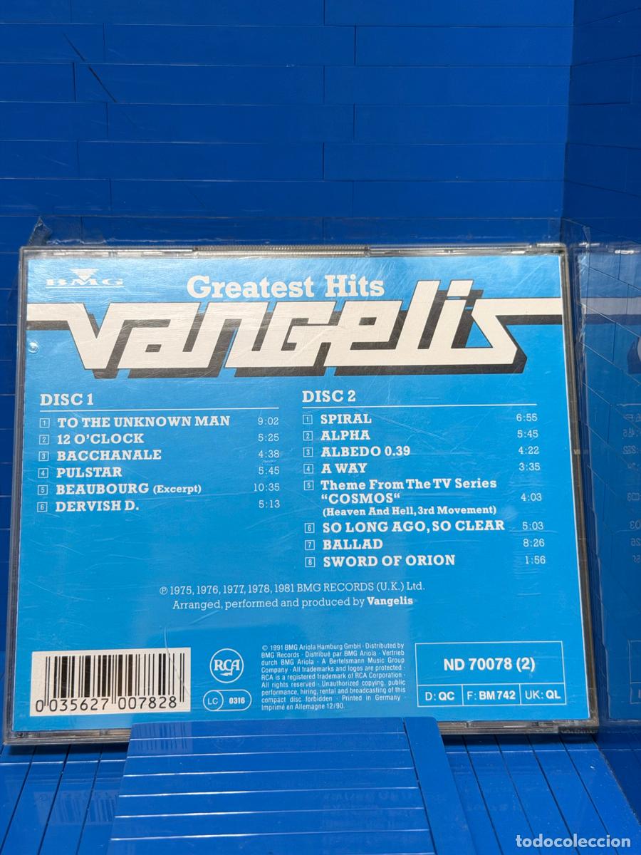 CDs de m&uacute;sica: GREATEST HITS &ndash; VANGELIS &ndash; 1991 &ndash; CD - Foto 2