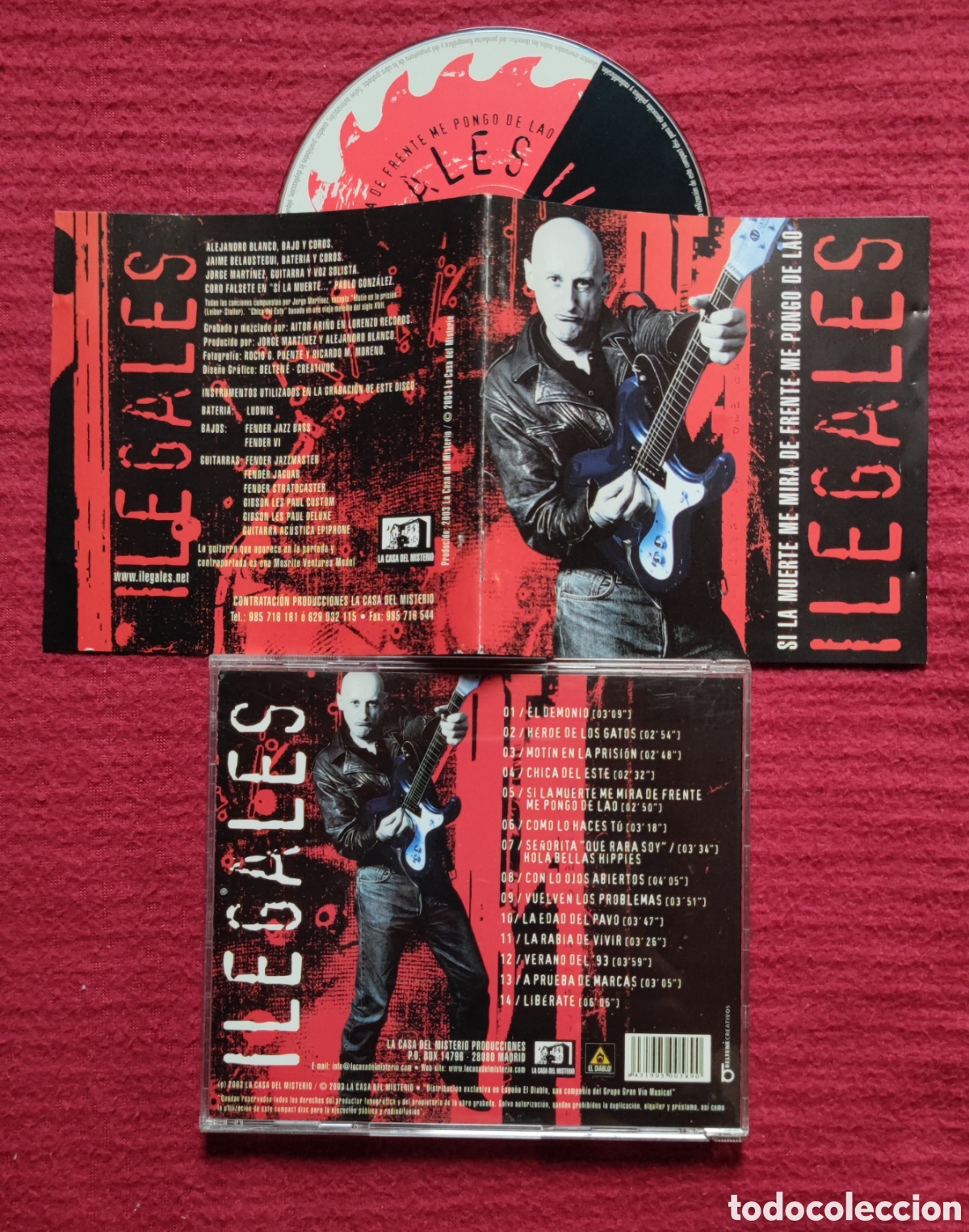 CDs de m&uacute;sica: ILEGALES: Si La Muerte Me Mira De Frente Me Pongo De Lao. Cd Edici&oacute;n Original 2003. Muy raro en Cd.