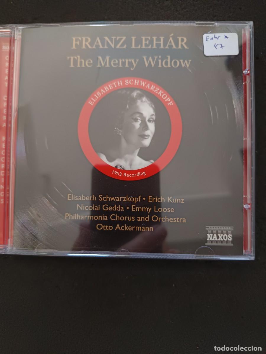 CDs de m&uacute;sica: FRANZ LEH&Aacute;R. THE MERRY WIDOW. DIR.: OTTO ACKERMANN.- INTER: SCHWARZKOPF, KUNZ, GEDDA, LOOSE