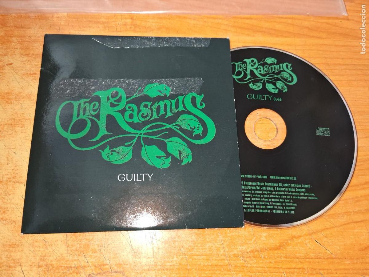 CDs de m&uacute;sica: THE RASMUS Guilty CD SINGLE PROMO CARTON DEL A&Ntilde;O 2003 ESPA&Ntilde;A CONTIENE 1 TEMA