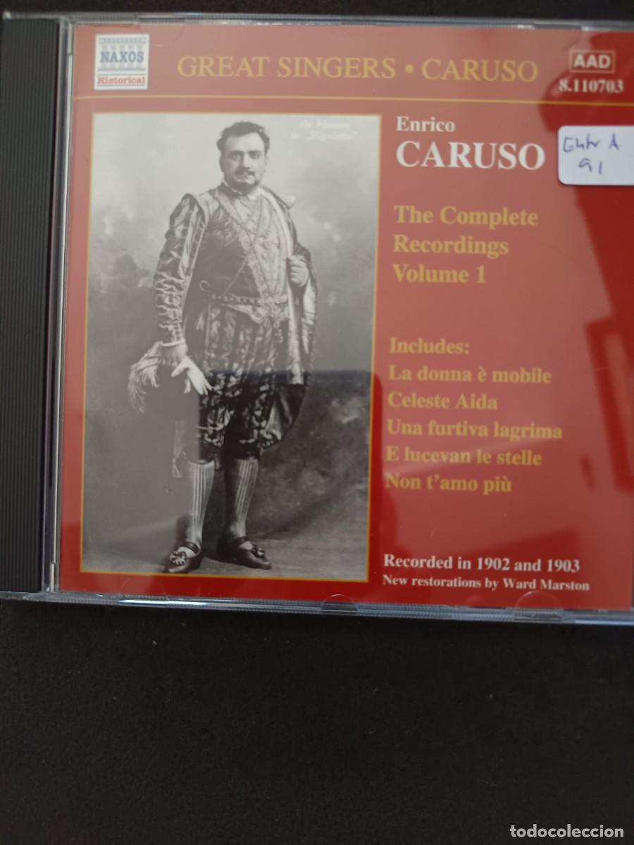 CDs de m&uacute;sica: ENRICO CARUSO. THE COMPLETE RECORDINGS, VOLUME 1
