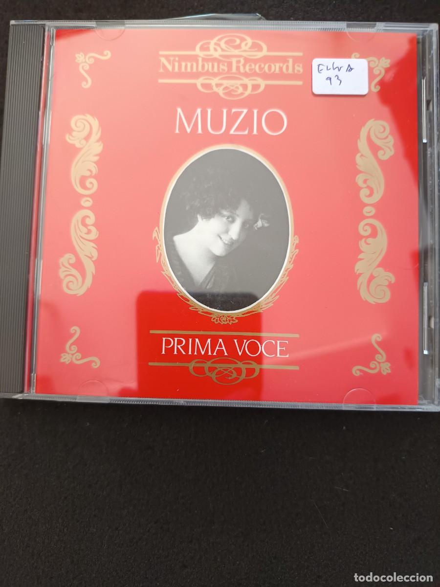 CDs de m&uacute;sica: MUZIO (PRIMA VOCE. NIMBUS RECORDS). CLAUDIA MUZIO 1889-1936